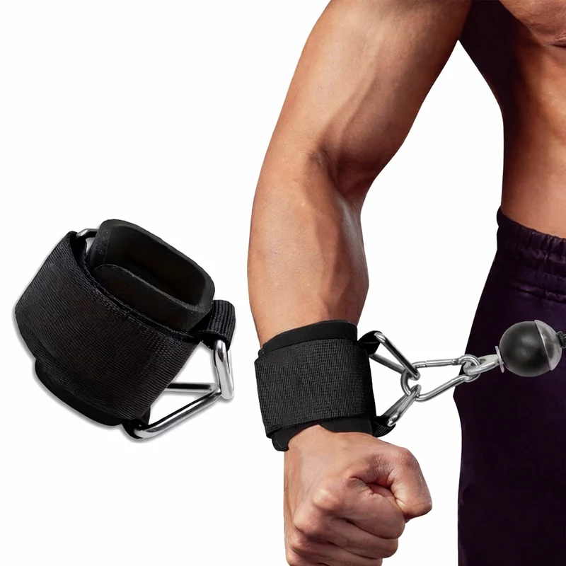 Euroselle Adjustable Anti-Slip Wrist Straps For Stronger Lifts And Grip