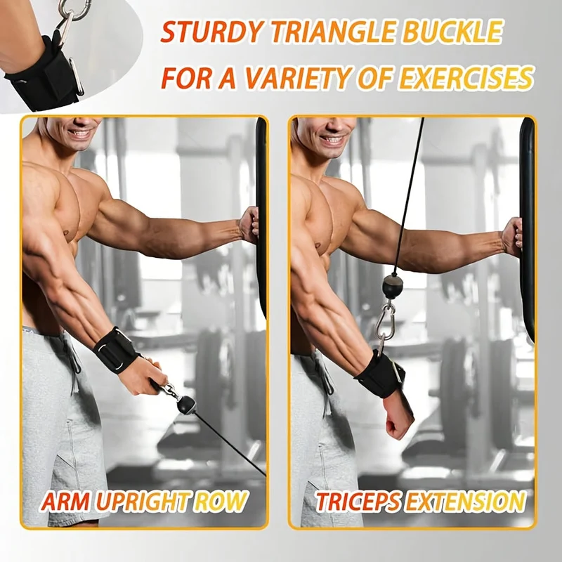 Euroselle Adjustable Anti-Slip Wrist Straps For Stronger Lifts And Grip