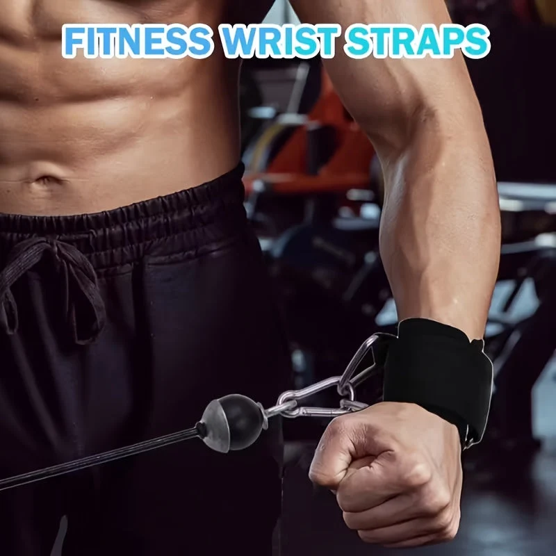Euroselle Adjustable Anti-Slip Wrist Straps For Stronger Lifts And Grip