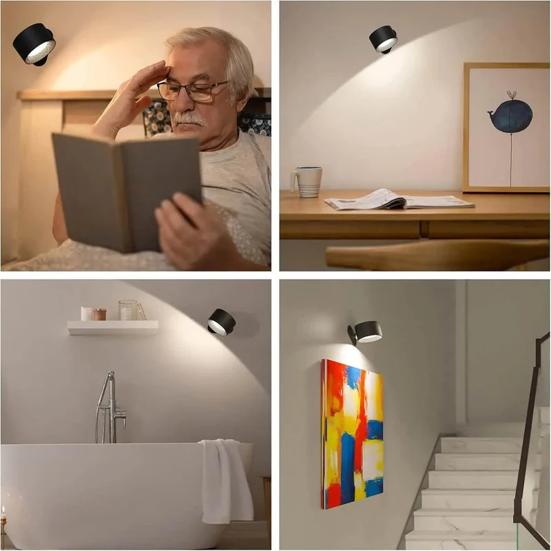 Euroselle Wireless Nordic LED Wall Light With Remote Ambient Illumination