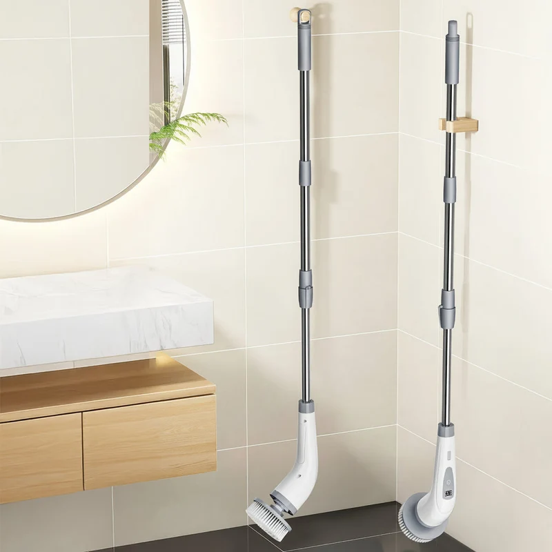 Euroselle Rechargeable Electric Spin Scrubber With Detachable Handle