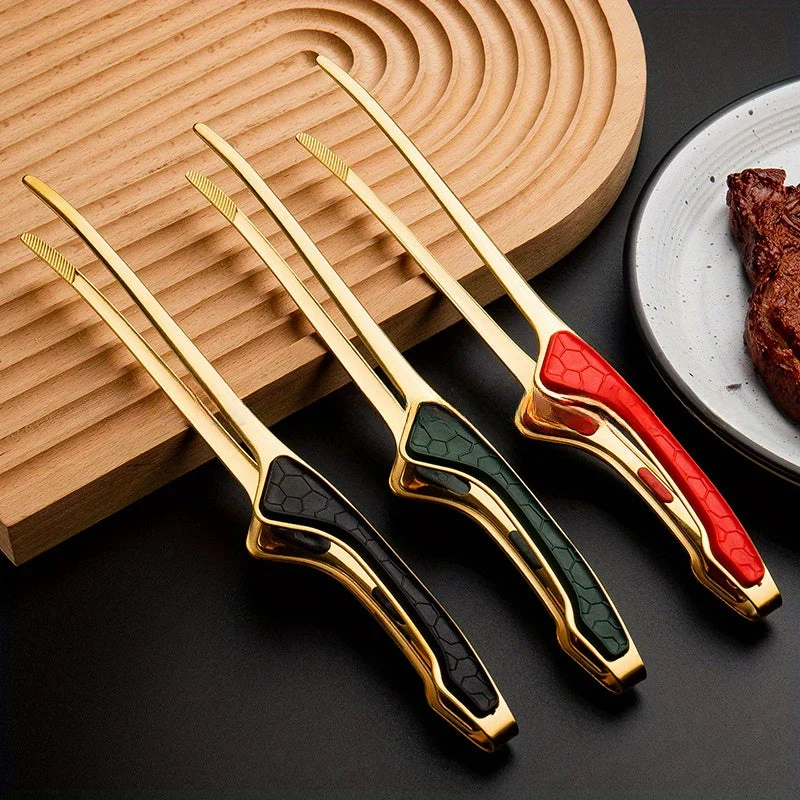 Euroselle Stainless Steel Tongs For Secure Grip And High Heat Cooking