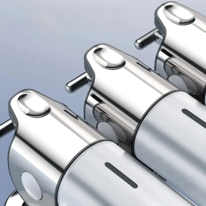 Euroselle Wall Mount Soap Dispenser With Durable Stainless Finish