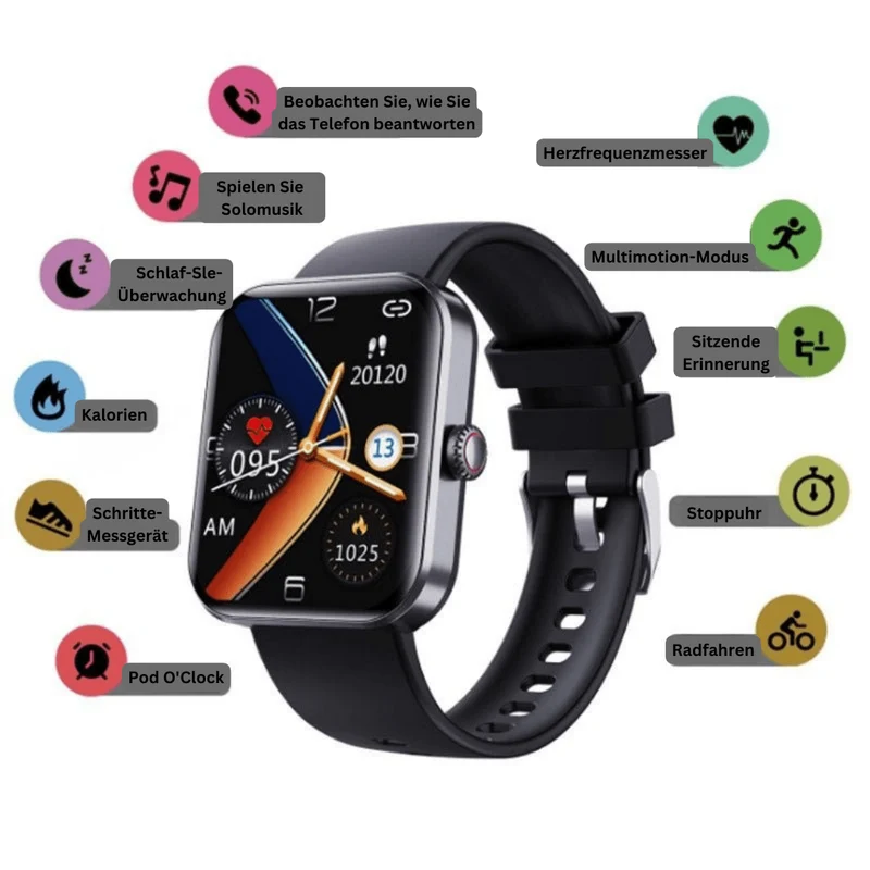 Euroselle Smart Health Watch With Glucose Trend Tracking And Wellness Monitoring