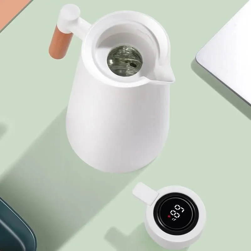 Euroselle Smart Temperature Display Thermos Flask With Digital Lid