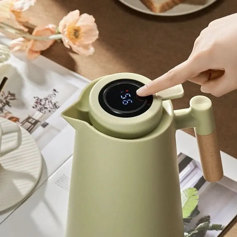 Euroselle Smart Temperature Display Thermos Flask With Digital Lid