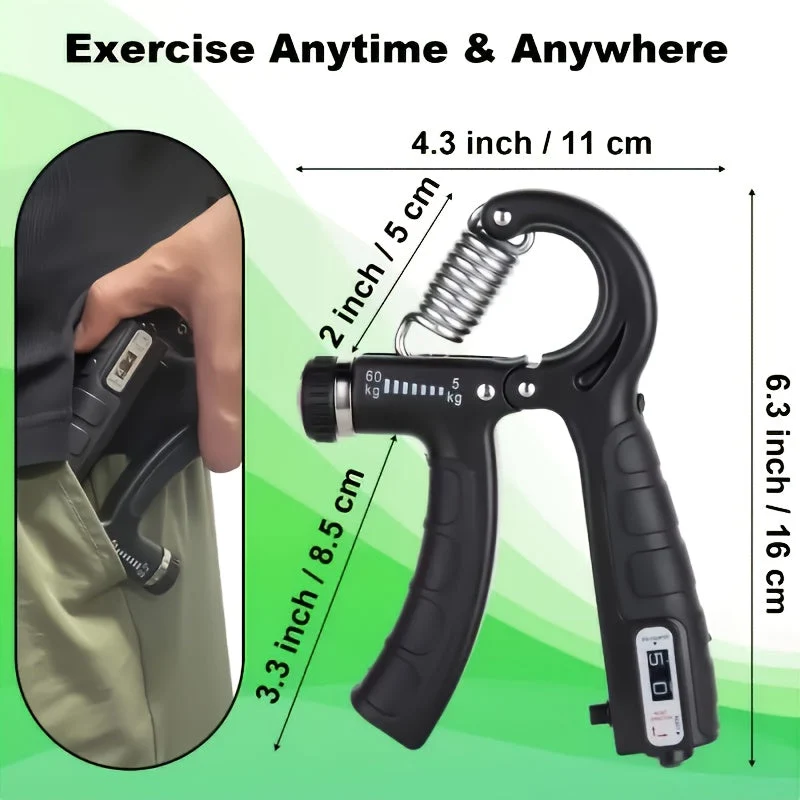 Euroselle Adjustable Hand Strength Trainer Set for Grip and Finger Training