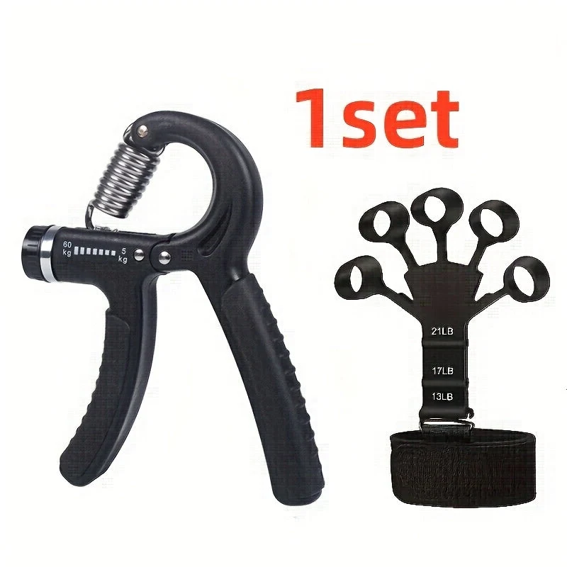 Euroselle Adjustable Hand Strength Trainer Set for Grip and Finger Training