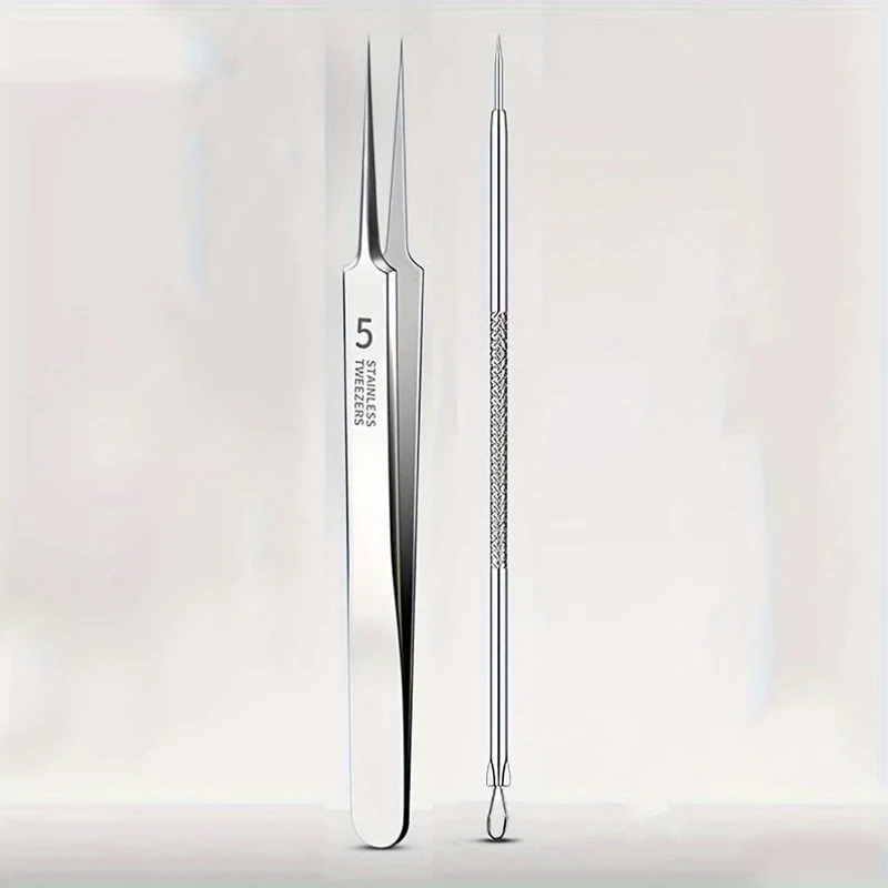 Euroselle Odorless Stainless Steel Blackhead And Whitehead Extractor For Face And Nose