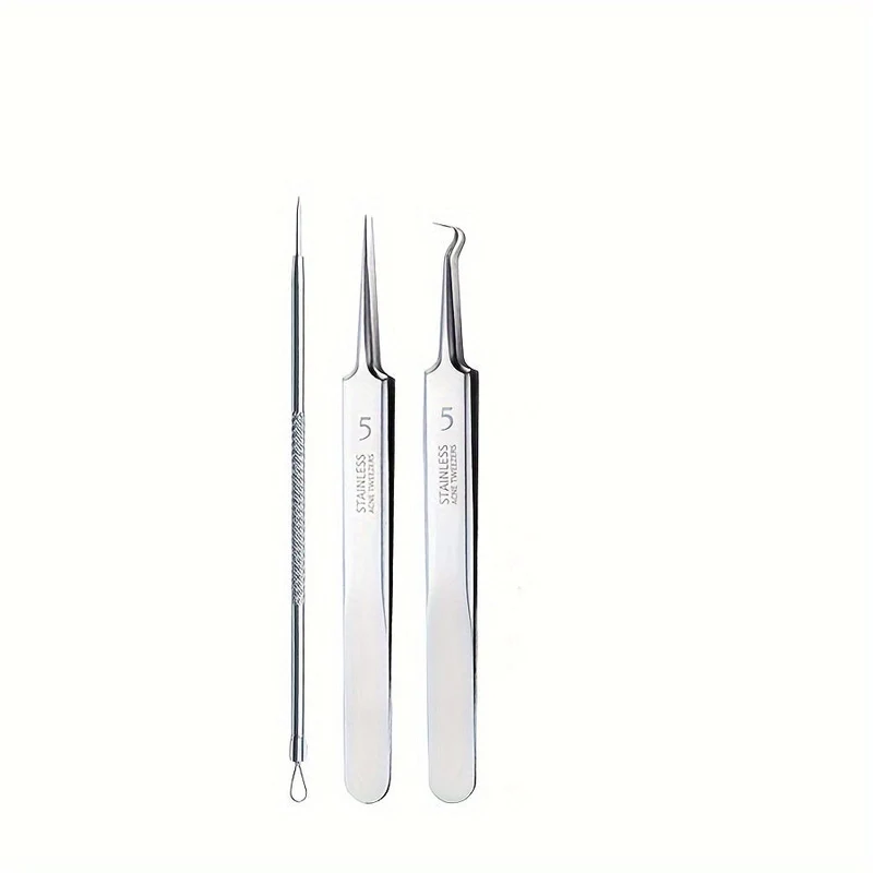 Euroselle Odorless Stainless Steel Blackhead And Whitehead Extractor For Face And Nose