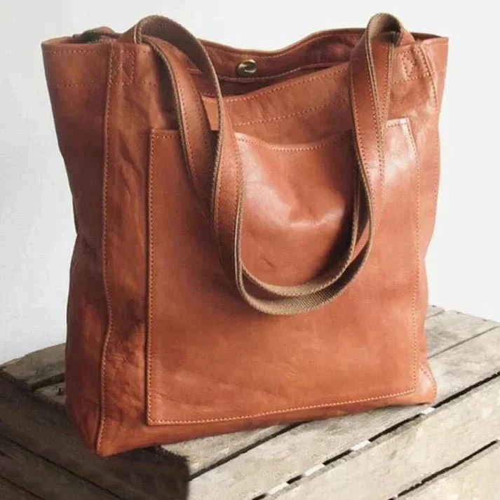 Euroselle Black Shoulder Bag With Durable PU Leather Adjustable Strap And Organized Interior