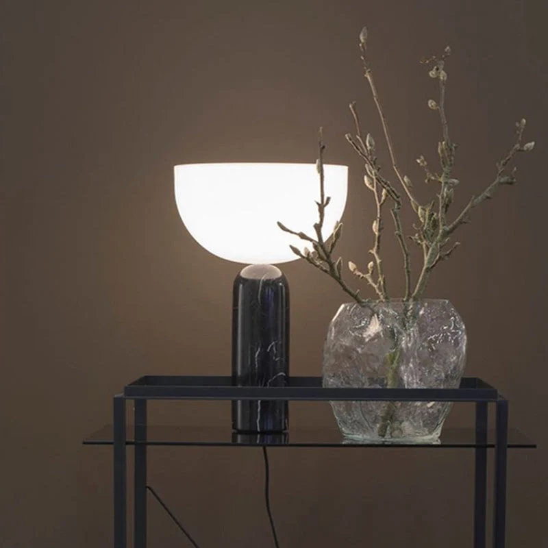 MarbleLuxe Timeless Elegant Marble Table Lamp Euroselle