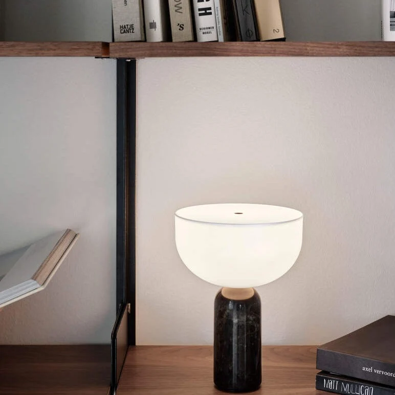 MarbleLuxe Timeless Elegant Marble Table Lamp Euroselle