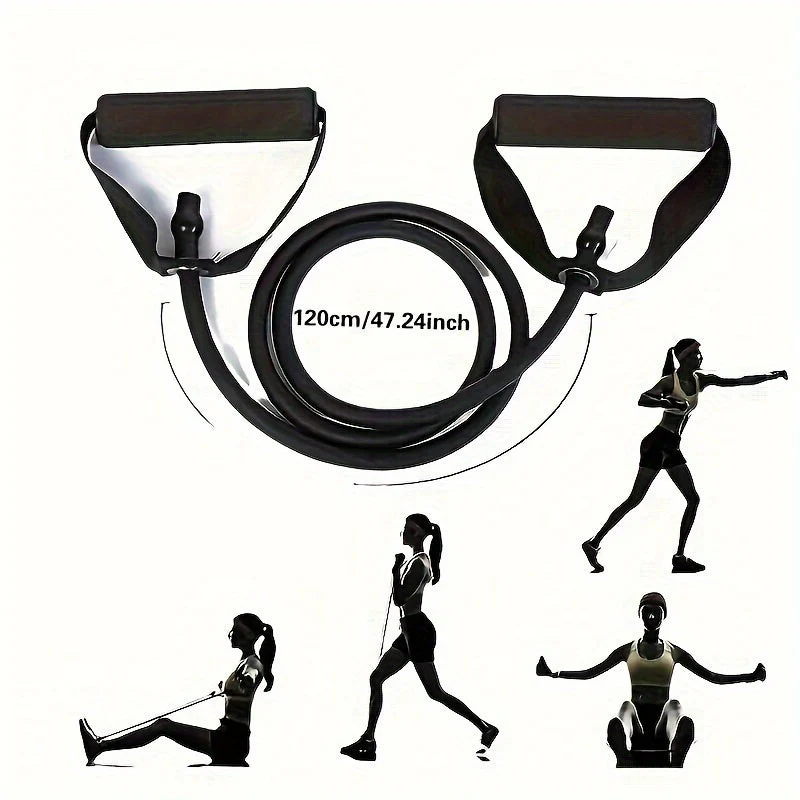 Euroselle Single-Bar Resistance Band For Home Fitness And Strength Training