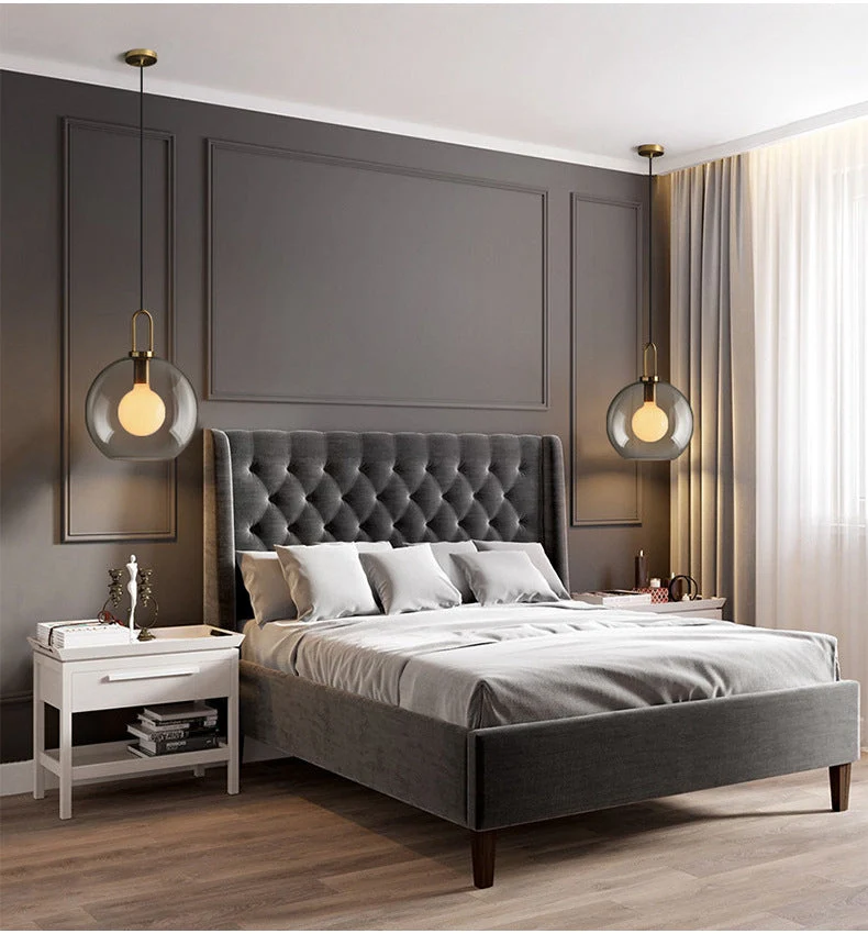 Lumina Glass Accent Light Euroselle With Frosted Gray Or Clear Shade And Brass Details