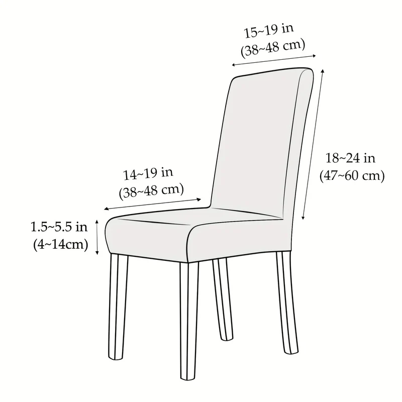 Euroselle Modern Stretch Chair Covers for Soft Chair Protection