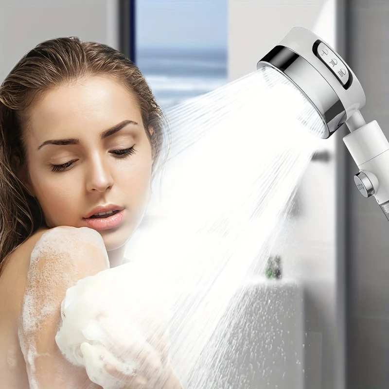 Euroselle Adjustable High-Pressure Shower Head With Three Flow Settings