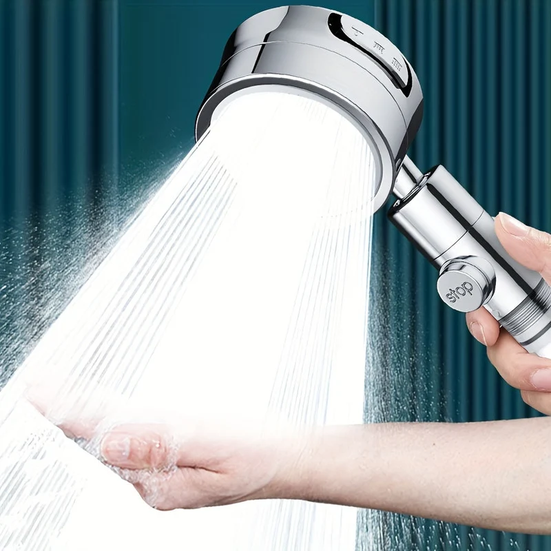 Euroselle Adjustable High-Pressure Shower Head With Three Flow Settings