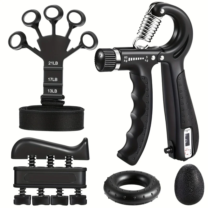 Euroselle Complete Hand Strength Training Kit for Grip and Forearm Power