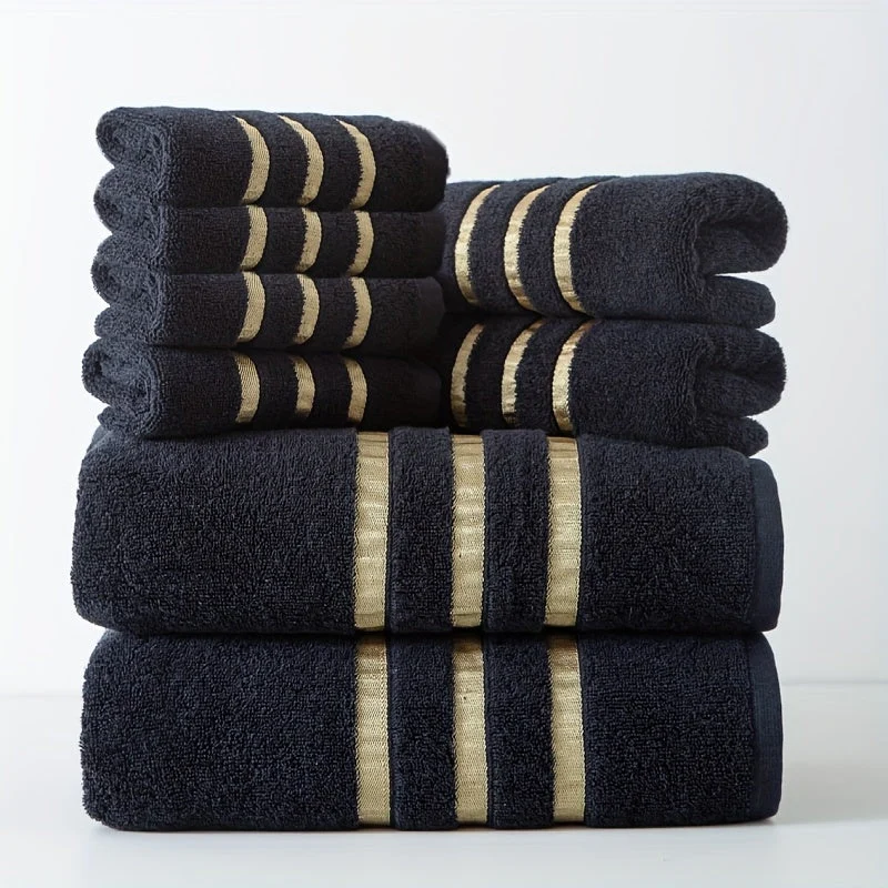Euroselle Hotel Quality Bath Towels 400 GSM 8 Piece Set