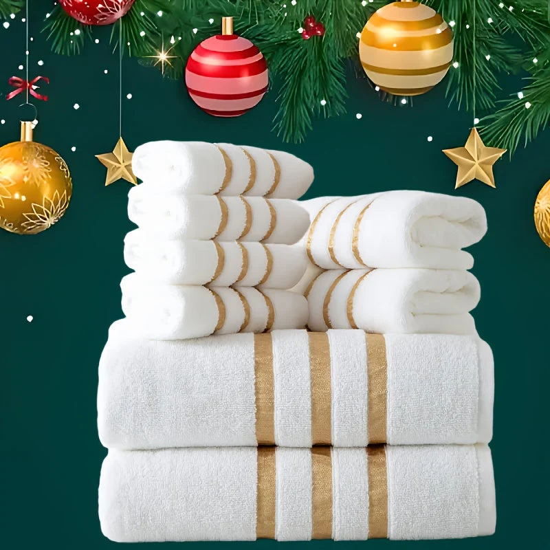 Euroselle Hotel Quality Bath Towels 400 GSM 8 Piece Set