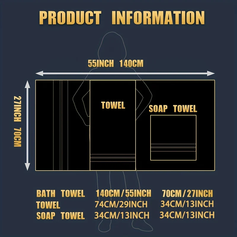 Euroselle Hotel Quality Bath Towels 400 GSM 8 Piece Set