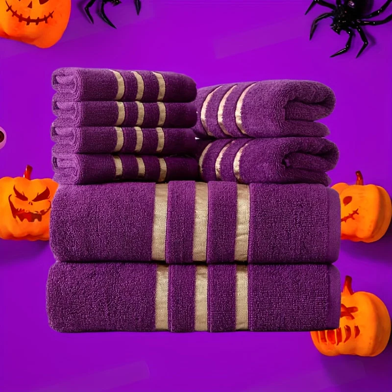 Euroselle Hotel Quality Bath Towels 400 GSM 8 Piece Set