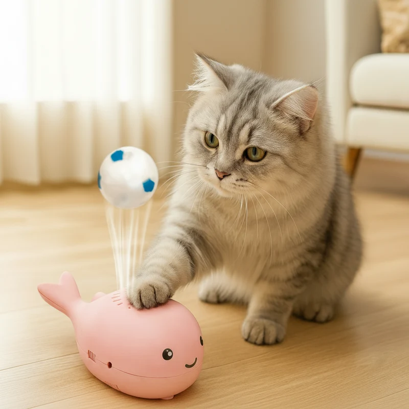 Euroselle Floating Ball Cat Toy With Airflow Motion For Endless Fun