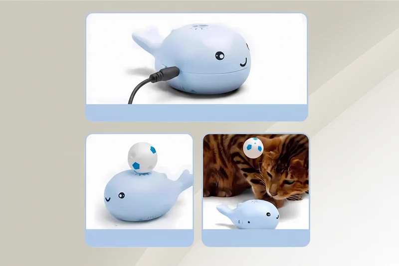 Euroselle Floating Ball Cat Toy With Airflow Motion For Endless Fun
