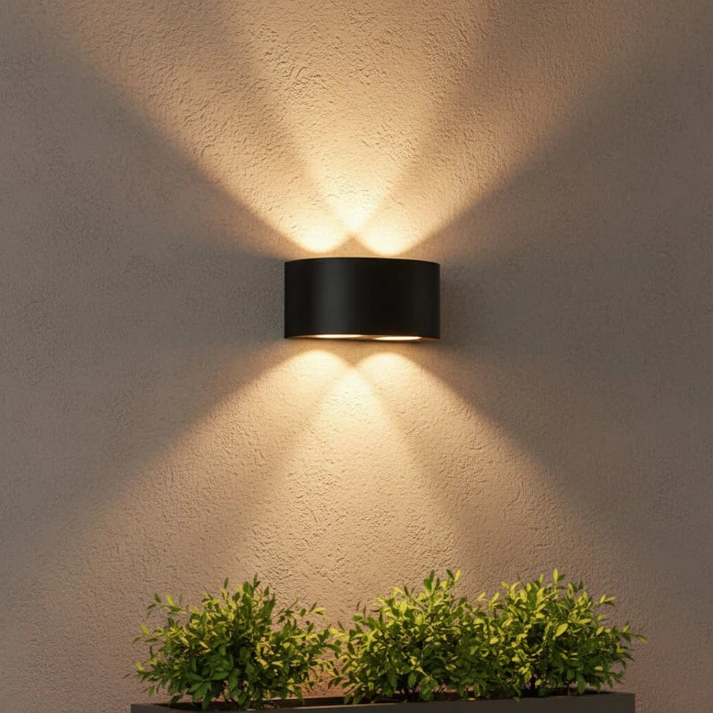 Euroselle Waterproof LED Outdoor Wall Light in Aluminium Finish Energy Efficient