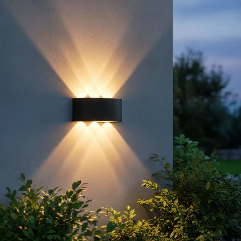 Euroselle Waterproof LED Outdoor Wall Light in Aluminium Finish Energy Efficient
