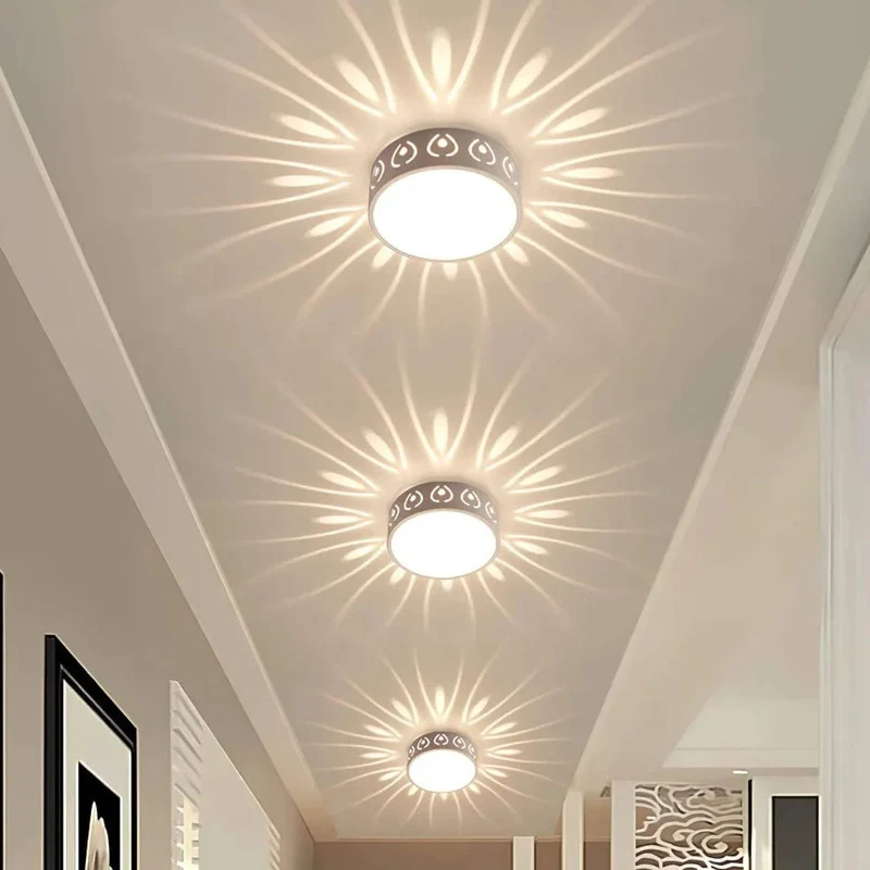 Euroselle Ultra-Slim Flush Mount LED Ceiling Light for Shadow-Free Illumination in Modern Interiors