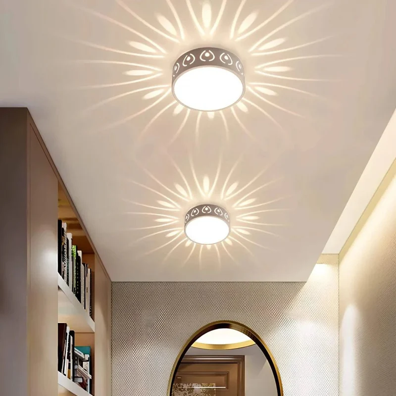 Euroselle Ultra-Slim Flush Mount LED Ceiling Light for Shadow-Free Illumination in Modern Interiors