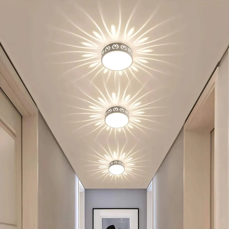 Euroselle Ultra-Slim Flush Mount LED Ceiling Light for Shadow-Free Illumination in Modern Interiors