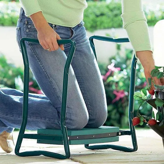 Euroselle KneeKeeper Garden Seat With Storage Bag And Knee Pad