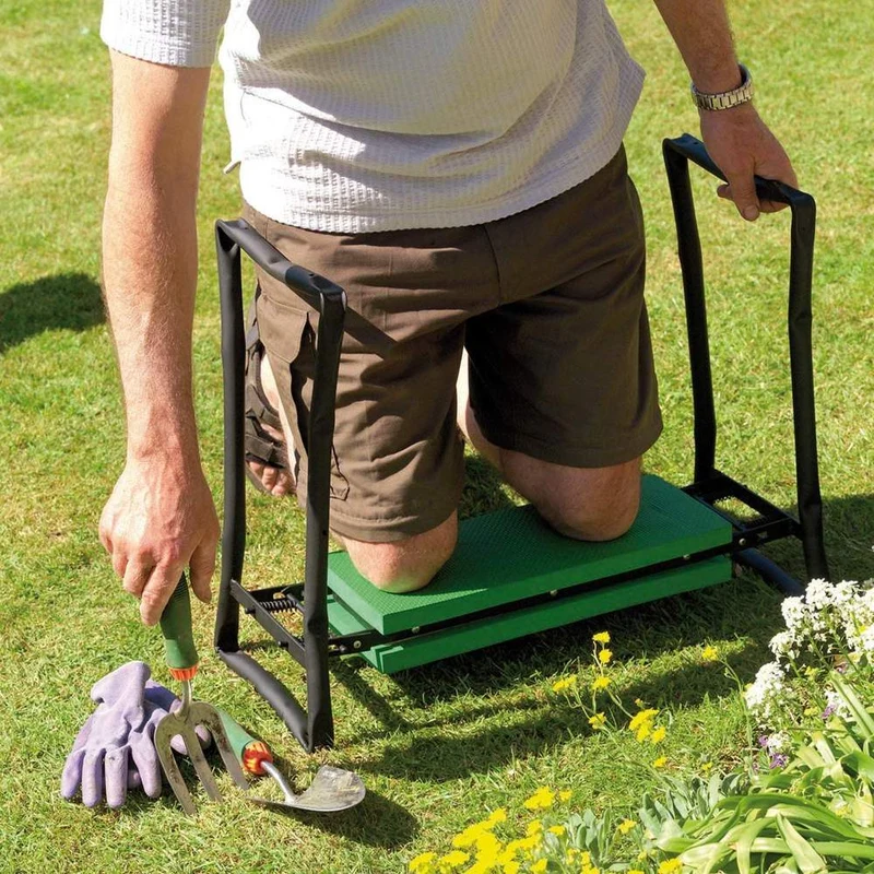 Euroselle KneeKeeper Garden Seat With Storage Bag And Knee Pad