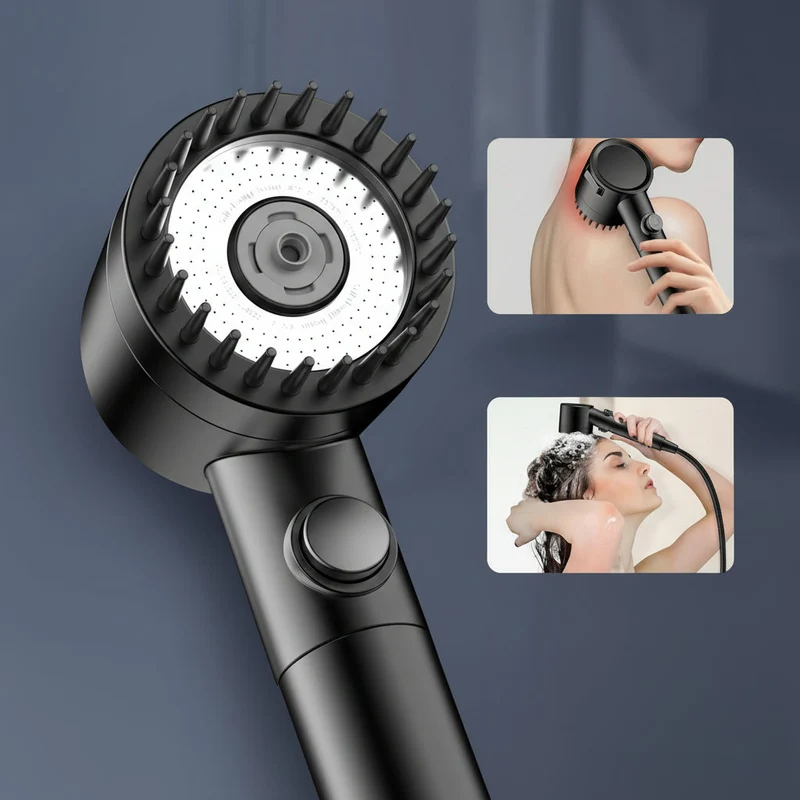 Euroselle Chlorine Reducing Handheld Showerhead With On Off Switch And Skin Care Filter