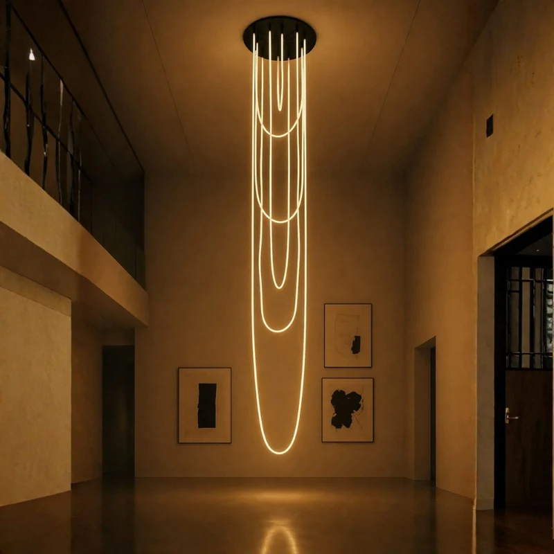 s.luce Arion organische LED Galerieleuchte XXL Licht-Schlauch Warmweiß
