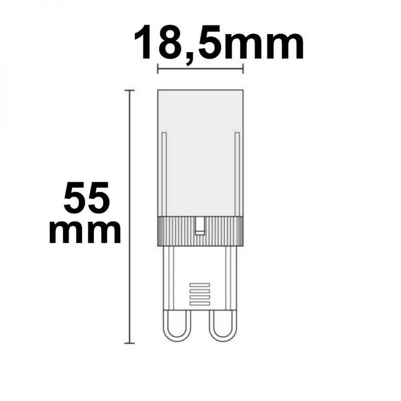 G9 LED Warmweiß 3000K 470lm Dimmbar CRI 80