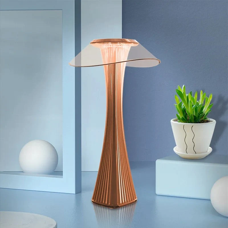 Euroselle Crystal LED Table Lamp With Mood Projection For Restaurant And Bedroom