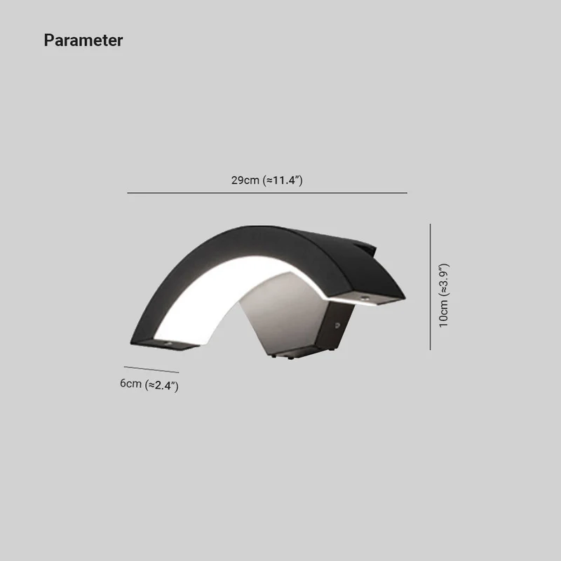 Lunara LED Outdoor Wall Light With Motion Sensor Garden Euroselle
