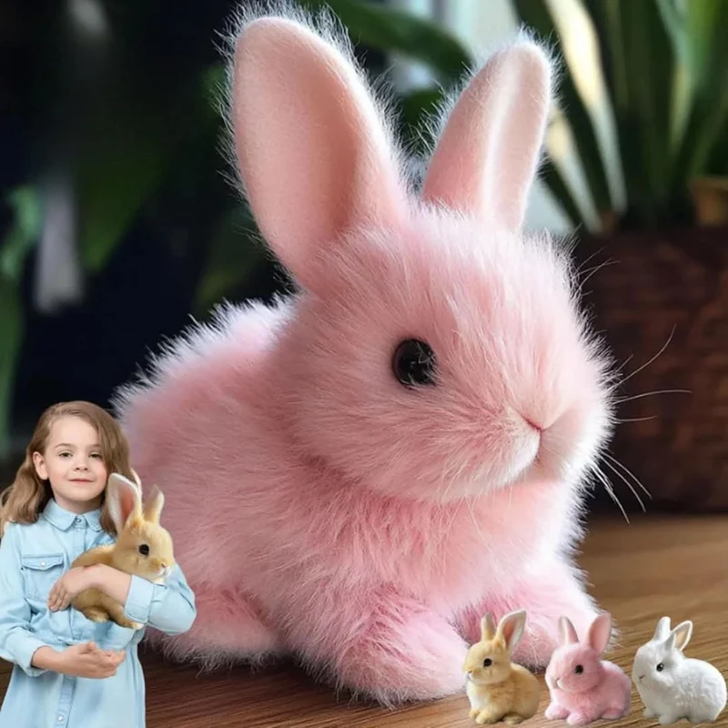 Euroselle Hopbuddy Animated Plush Bunny With Realistic Hopping And Ear Movement