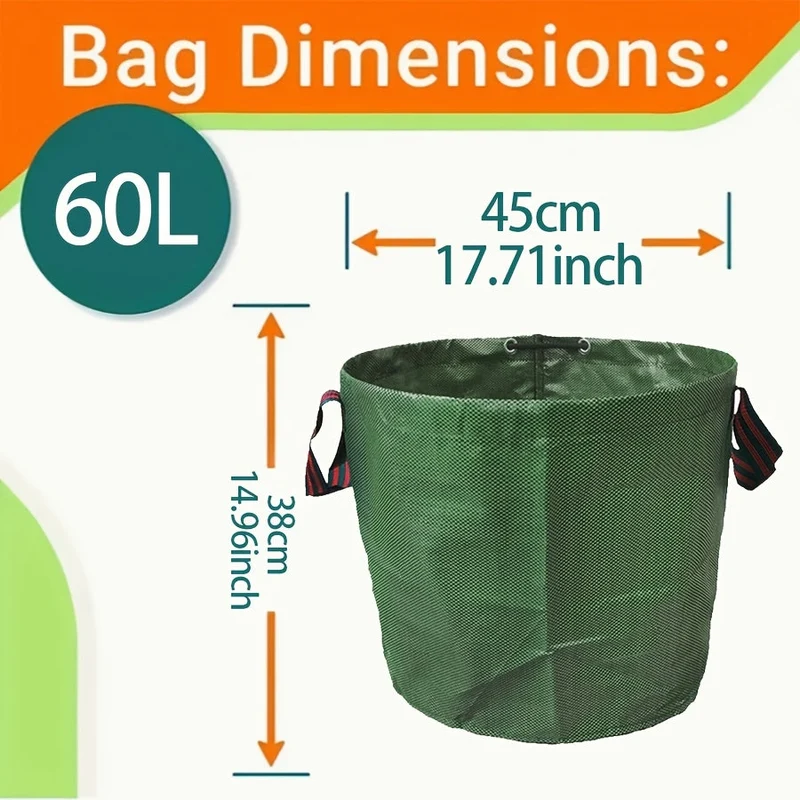 Euroselle Versatile Trash Bags For Garden, Pool, Home Use 125L 120L 60L 50L