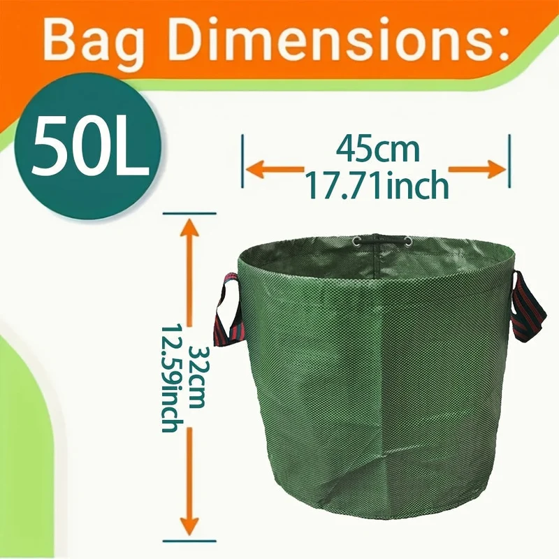 Euroselle Versatile Trash Bags For Garden, Pool, Home Use 125L 120L 60L 50L