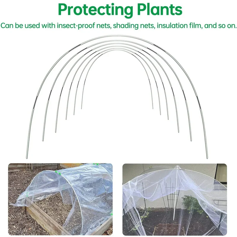 Euroselle 5-Piece Garden Poly Tunnel With Fiberglass Frame
