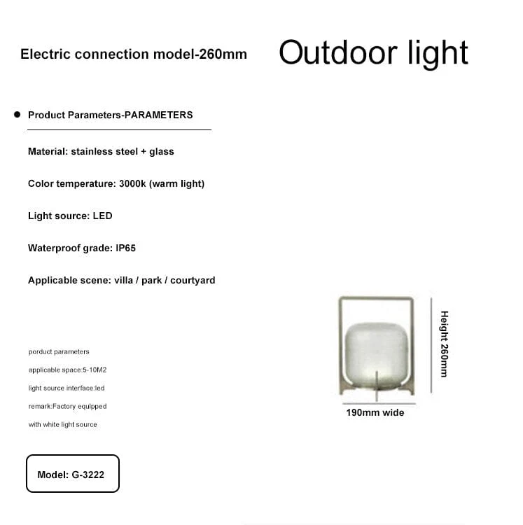 Euroselle Modern Outdoor Lighting For Terrace And Garden Exteriors
