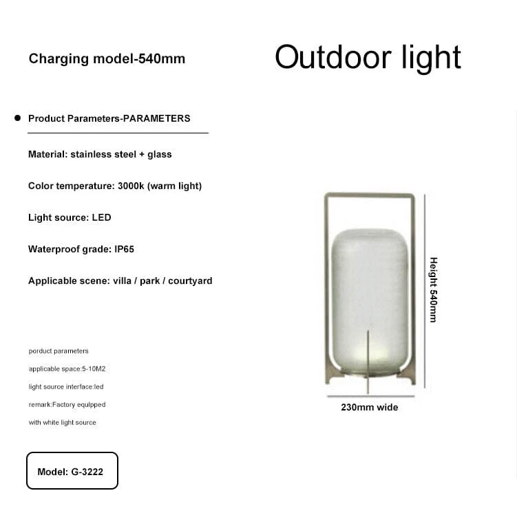 Euroselle Modern Outdoor Lighting For Terrace And Garden Exteriors
