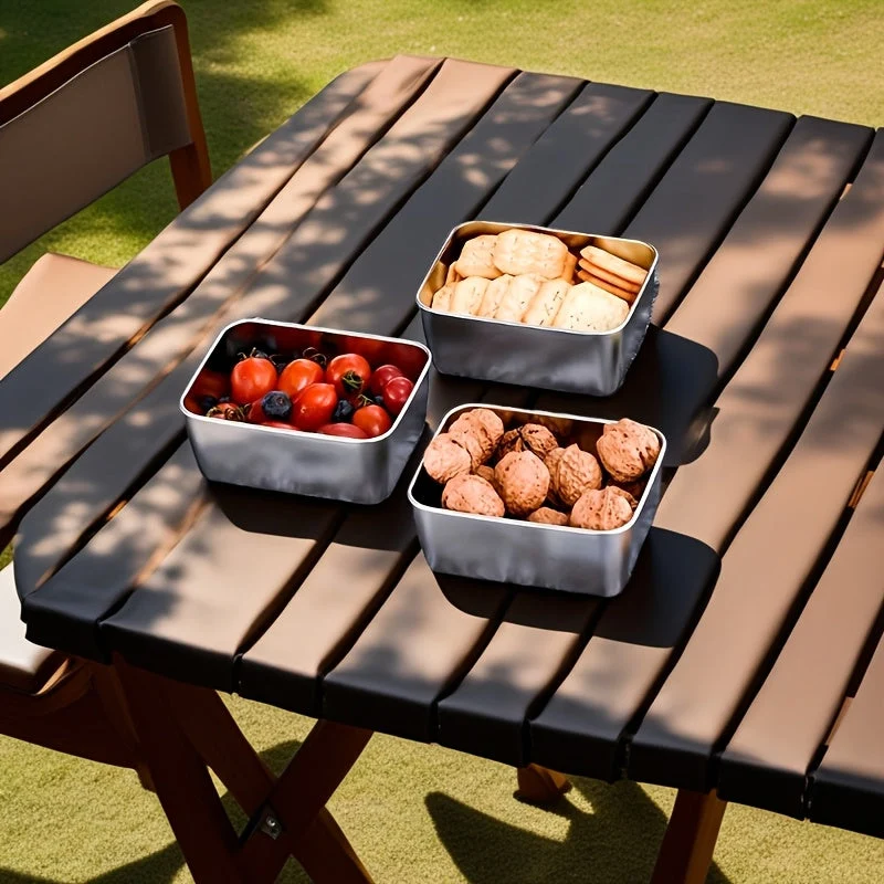 Euroselle 7-Piece Stainless Steel Food Storage Containers Set Durable And Stackable For Lunch Prep