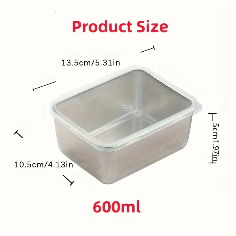 Euroselle 7-Piece Stainless Steel Food Storage Containers Set Durable And Stackable For Lunch Prep