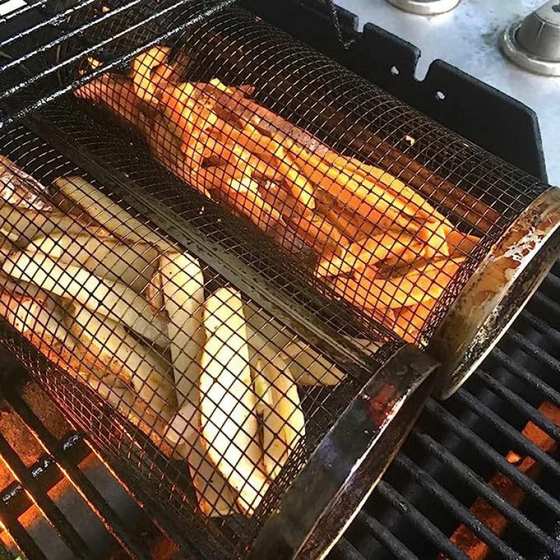 Euroselle Stainless Steel Vegetable Grill Basket For Even Cooking